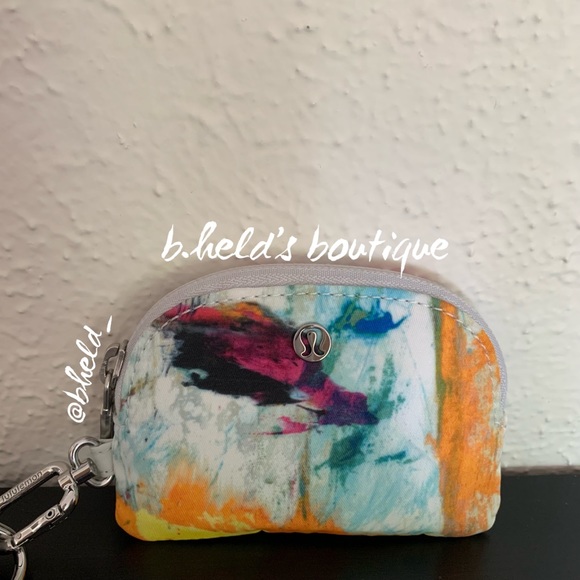 lululemon Dual Pouch Wristlet in No Limits White Multi/Vapor One Size New NWT - Picture 2 of 16